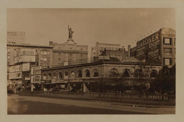 Photo of Broadway, east side, from 63rd to 64th Streets in New York City. Photo Credits: P.L. Sperr, Oct 13, 1927